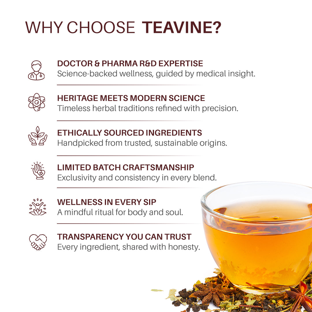 TEAVINE Happy Sleep Herbal Infusion | Chamomile, Krishna Tulsi, Lavender & other herbs | 60g with Stainless steel infuser