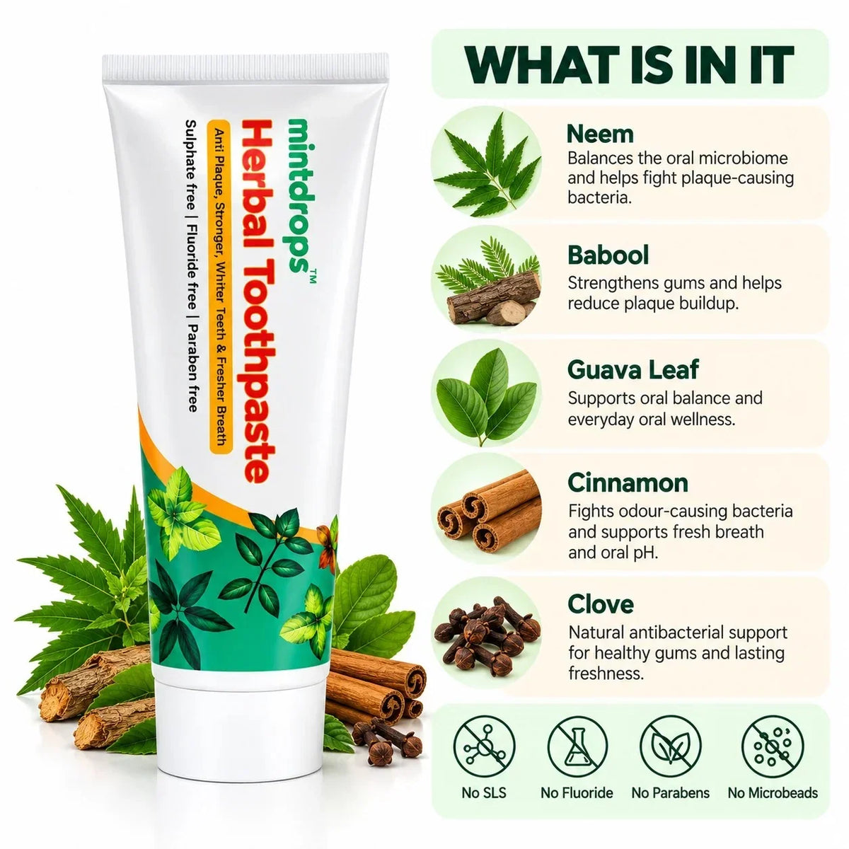 Mintdrops Herbal Toothpaste