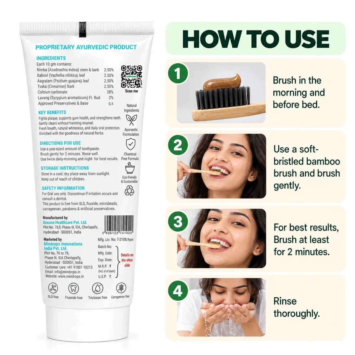 Mintdrops Herbal Toothpaste