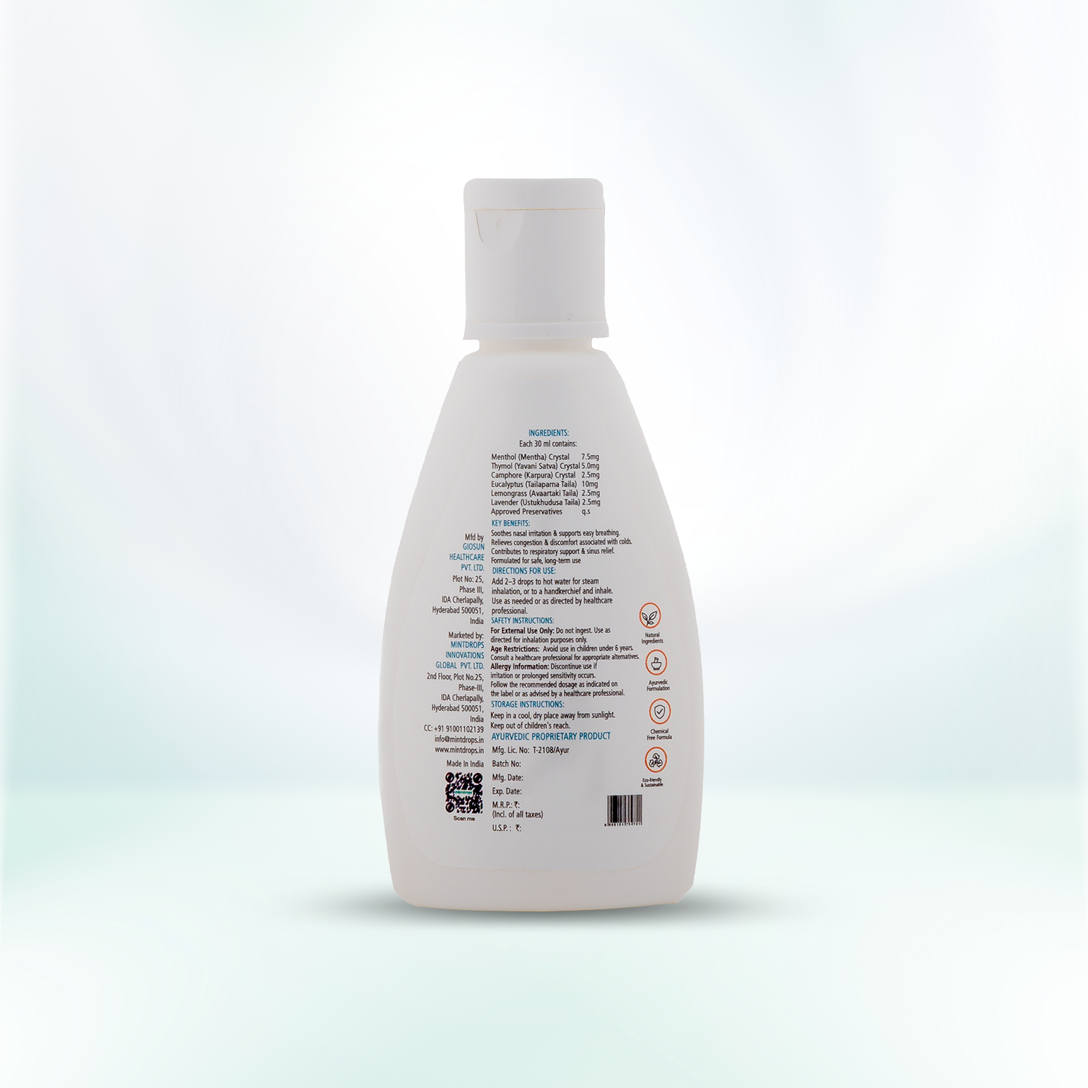 Mintdorps Breathease Inhalant Drops
