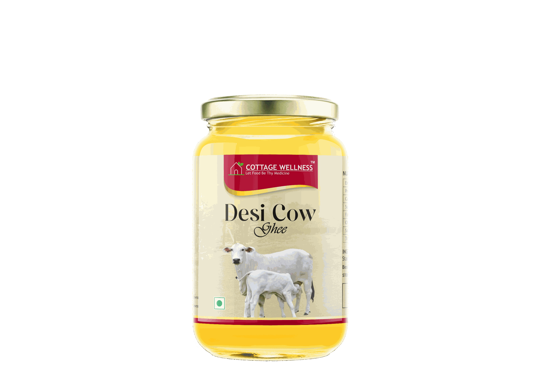 Cottage Wellness Desi Cow Ghee 500 gms