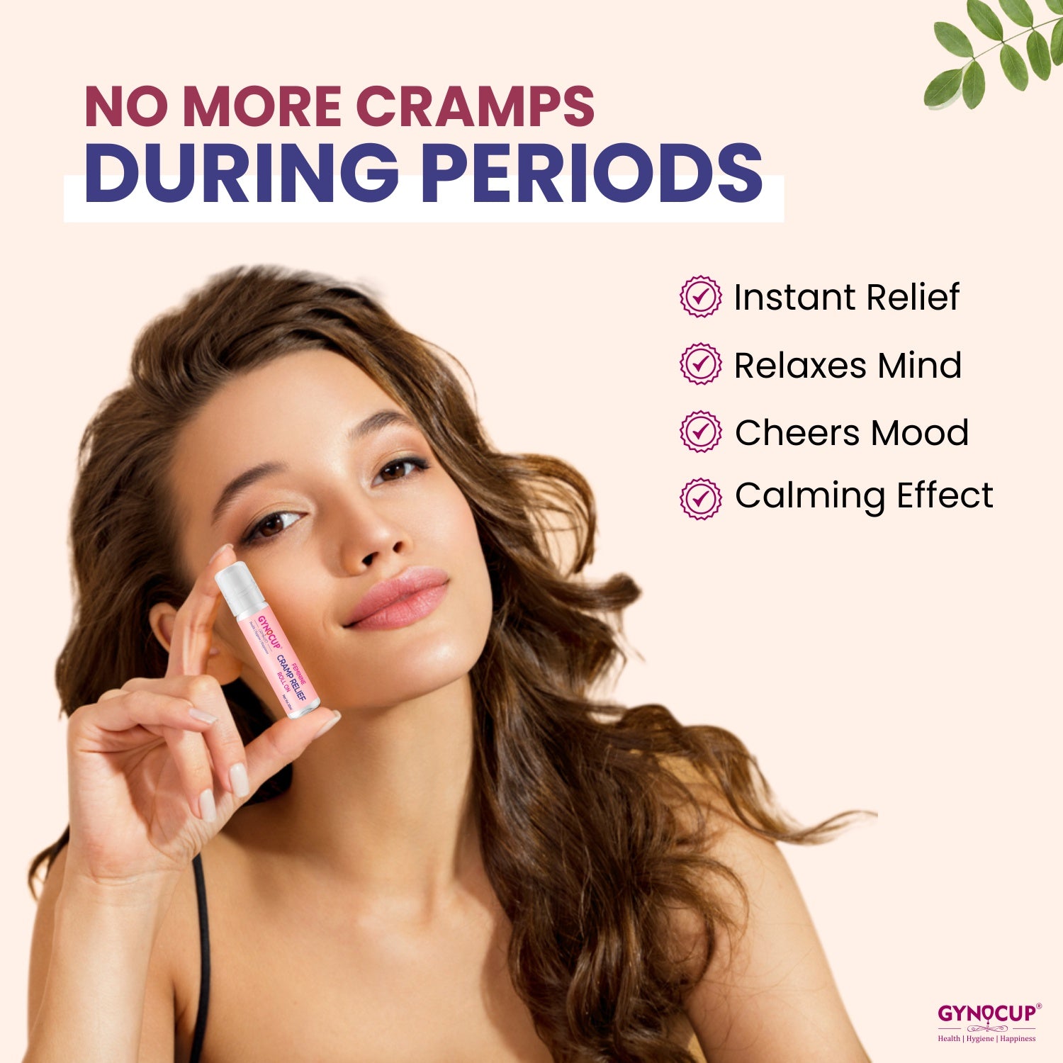 Gynocup Feminine Cramp Relief Roll On All in One (Periods, Lower Back Pain & Body Pain)