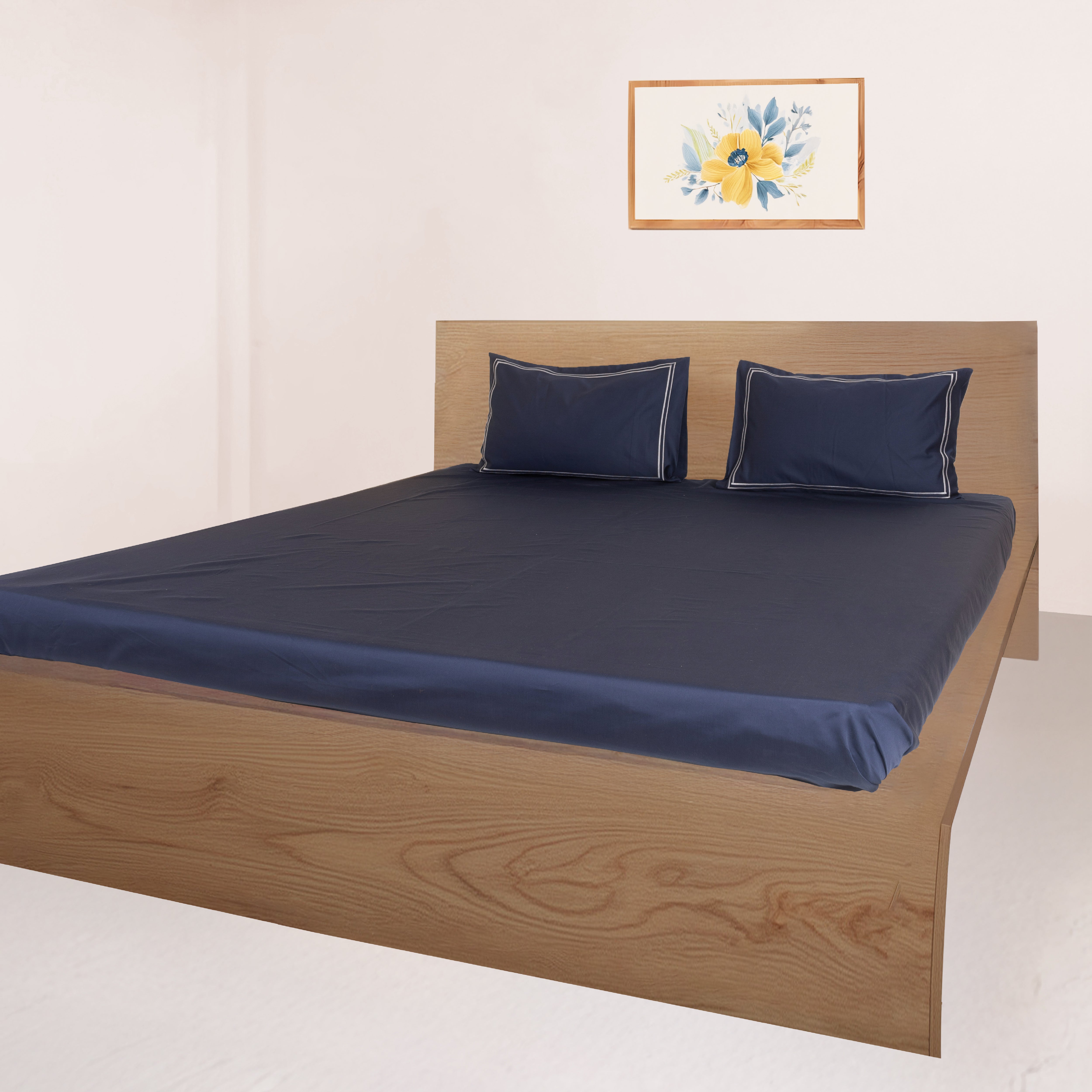 700 TC,Signature Embroidery,100% Cotton,Bedsheet Set & Duvet Cover