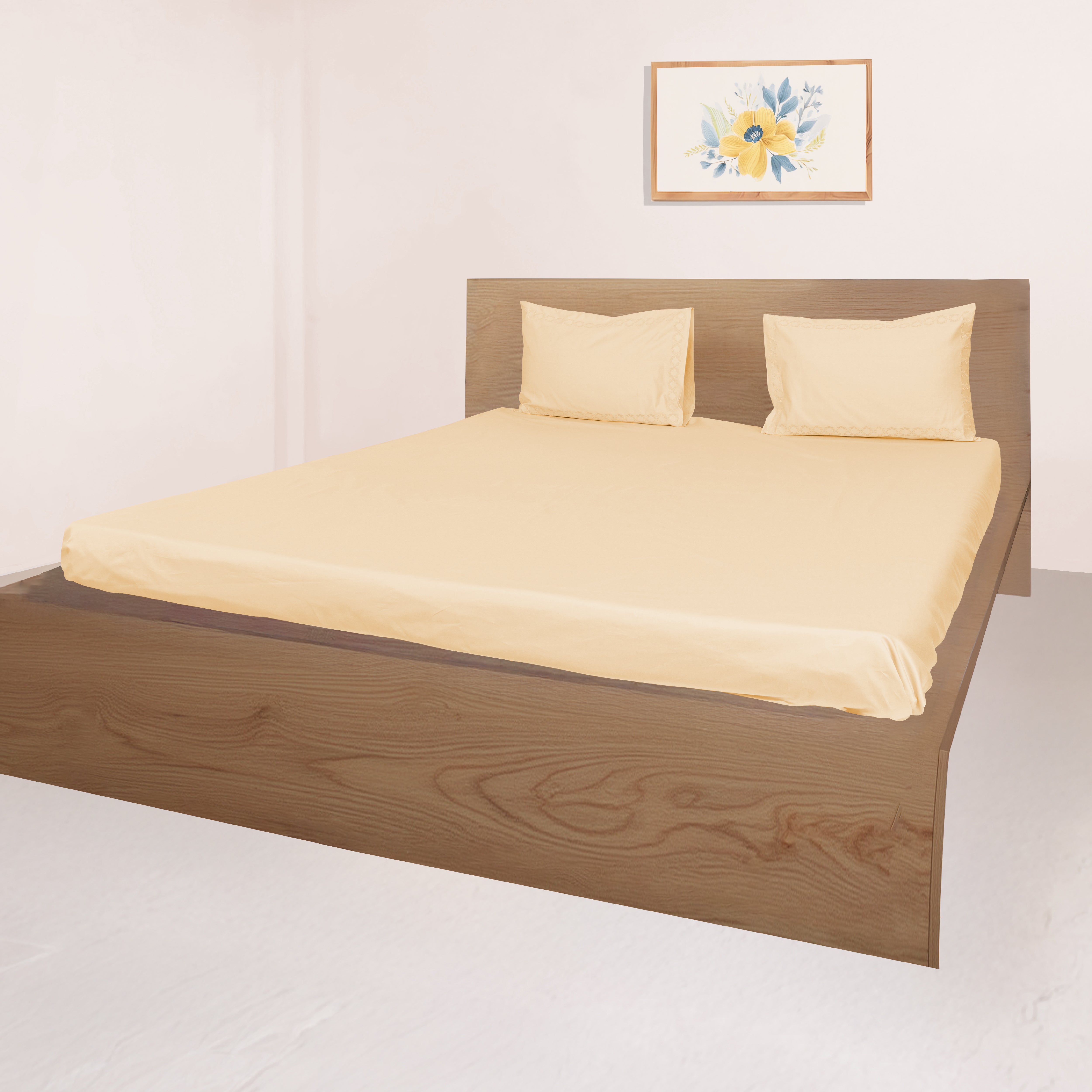 700 TC,Signature Embroidery,100% Cotton,Bedsheet Set & Duvet Cover