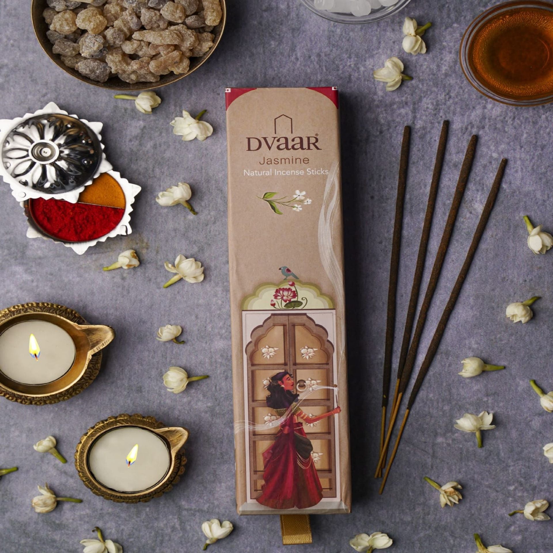 DVAAR NATURAL INCENSE STICKS HANDMADE NATURAL OILS HERBS AND FRAGRANCES