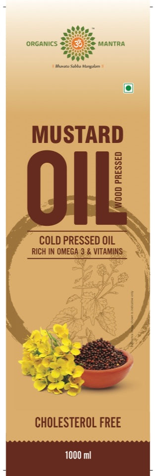 Organics Mantra - Mustard Oil/ Avva nune/ Sarso ke tel - 1 litre