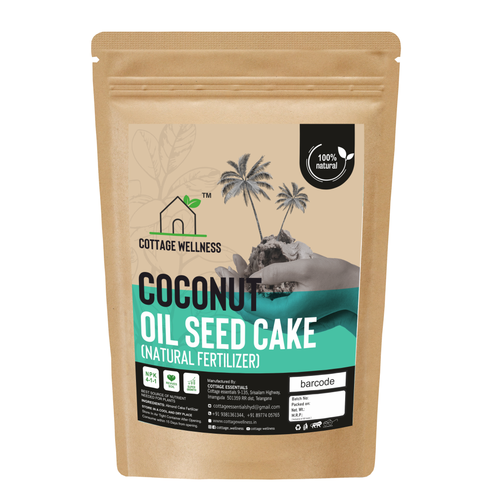 coconut oil plant fertilizer Cottage Wellness Coconut Oil Seed Cake Fertilizer