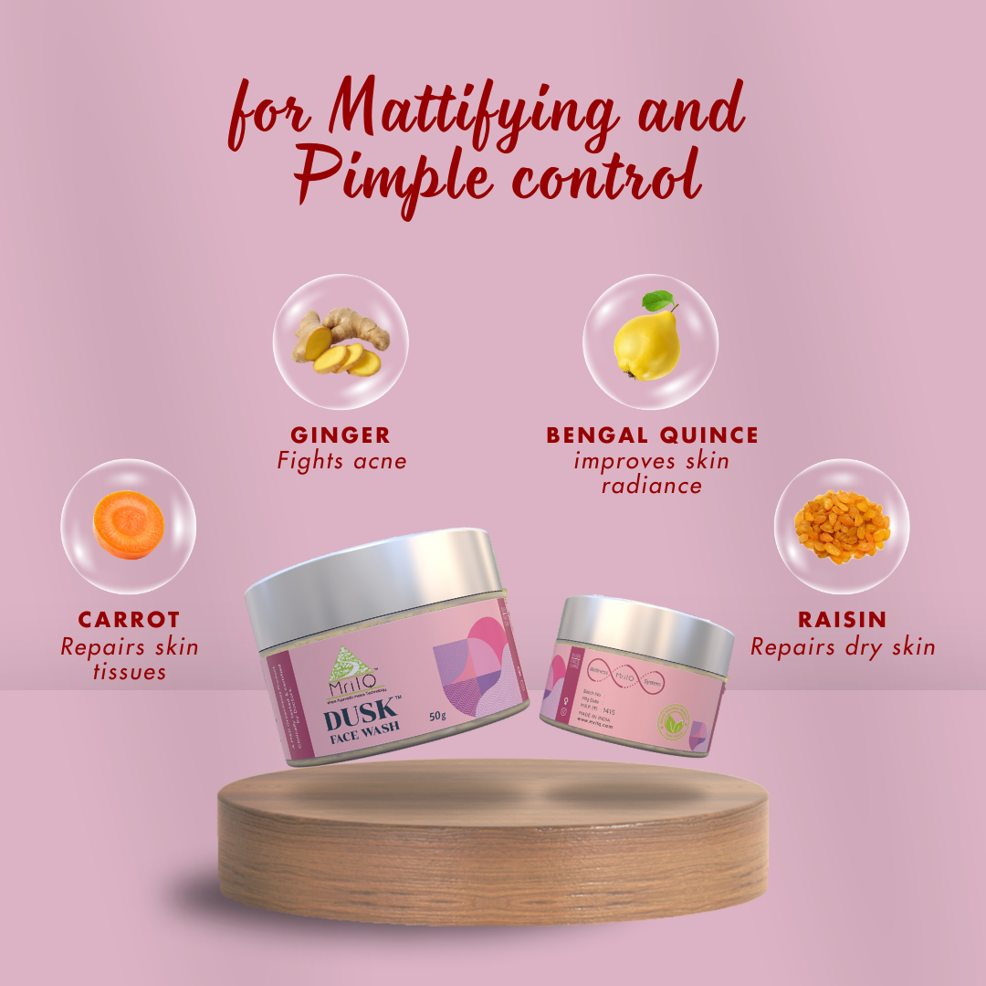 MrilQ Dusk Face Wash | Acne, Pimple & Oil Control | Daily Use | Sensitive, Oily, Combination skin