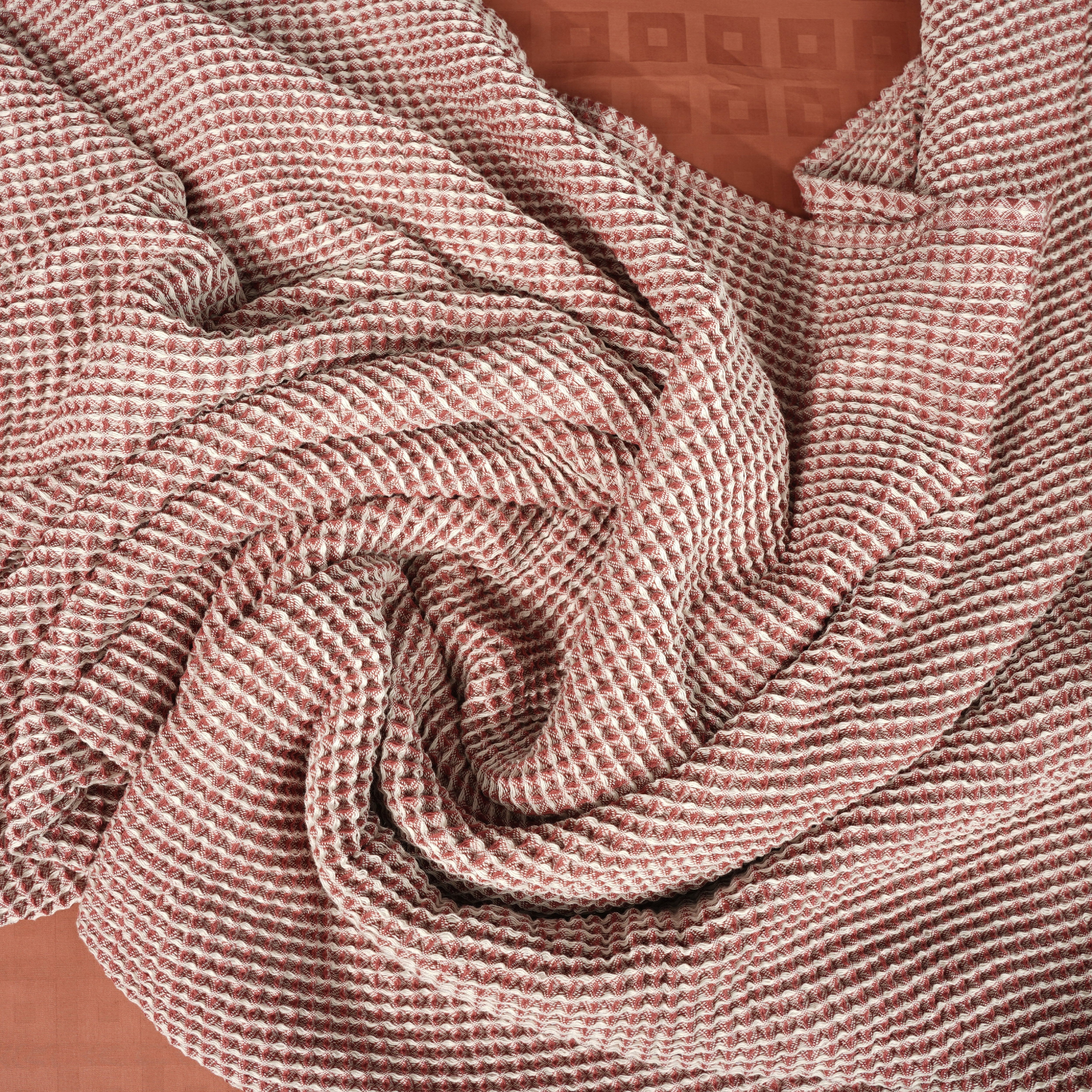 Purple Waffle Throw Blanket