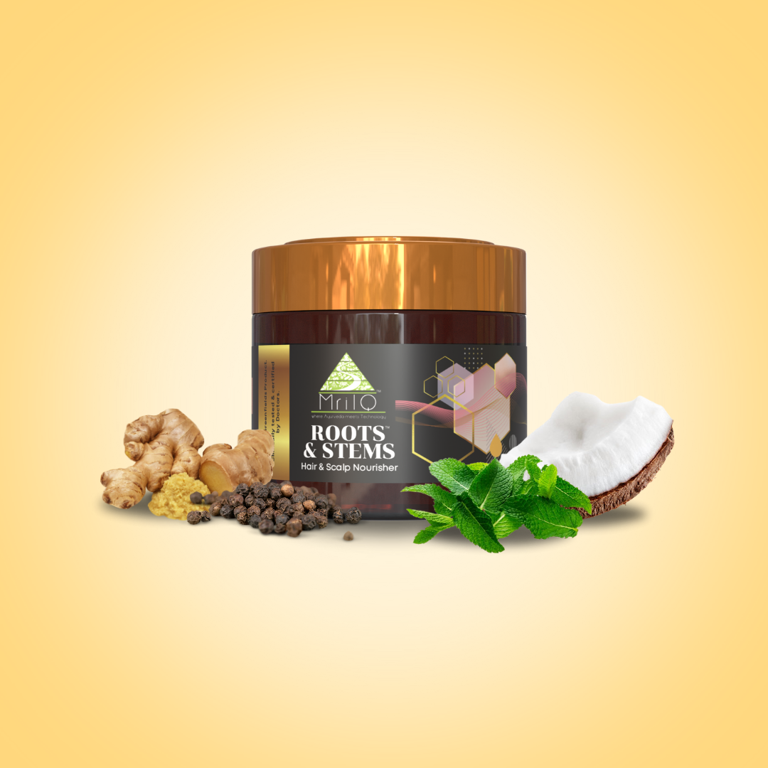 MrilQ Roots & Stems | Hair Mask | Intense Repair | Hair Regrowth | Control Early Greying