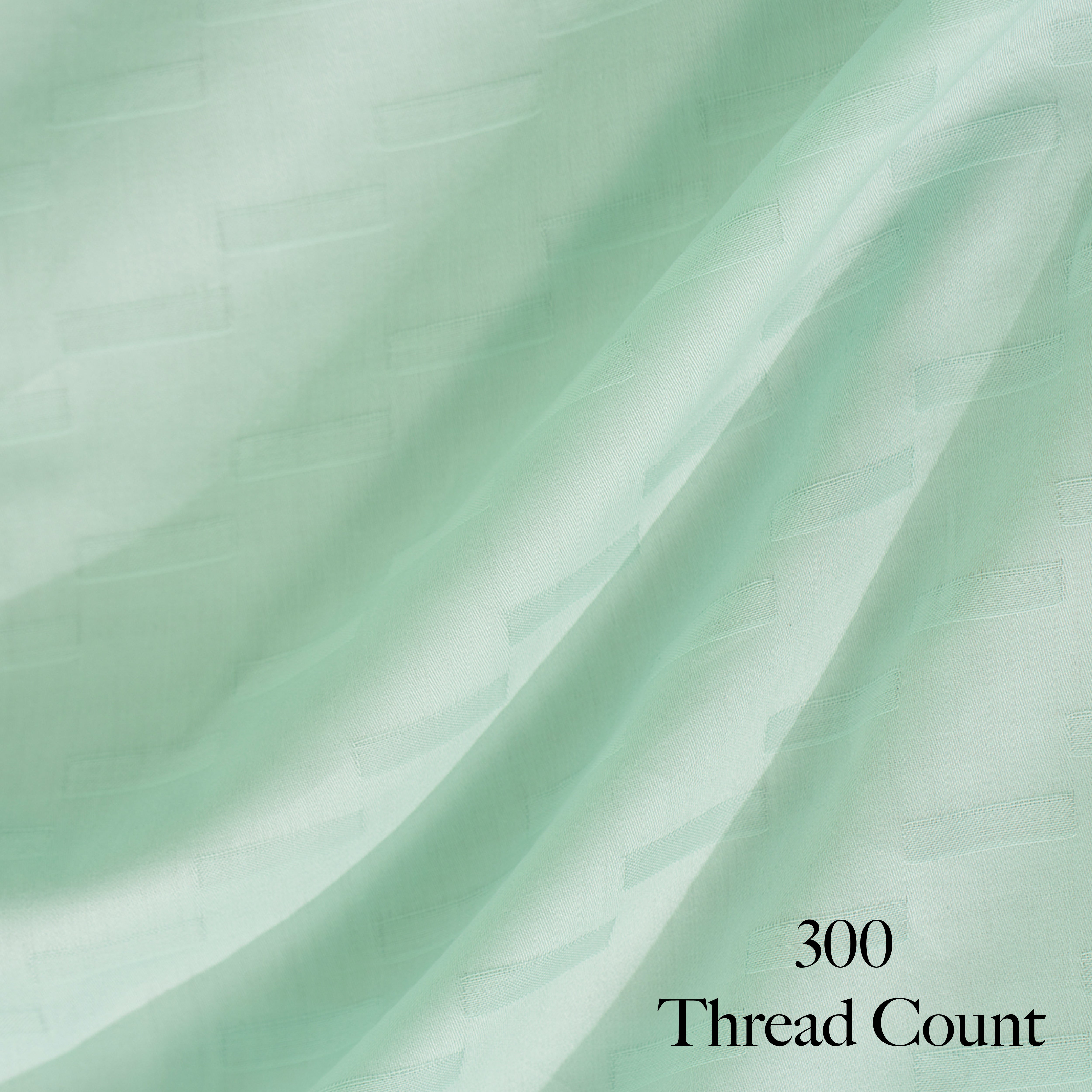 Oyvu 300 TC, 100% Cotton Step Design Bedsheet Set & Duvet Cover
