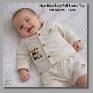 Eco life New born baby Toxic free Undyed and Unbleached pure Cotton Welcome Gift Pack - 16 Pieces