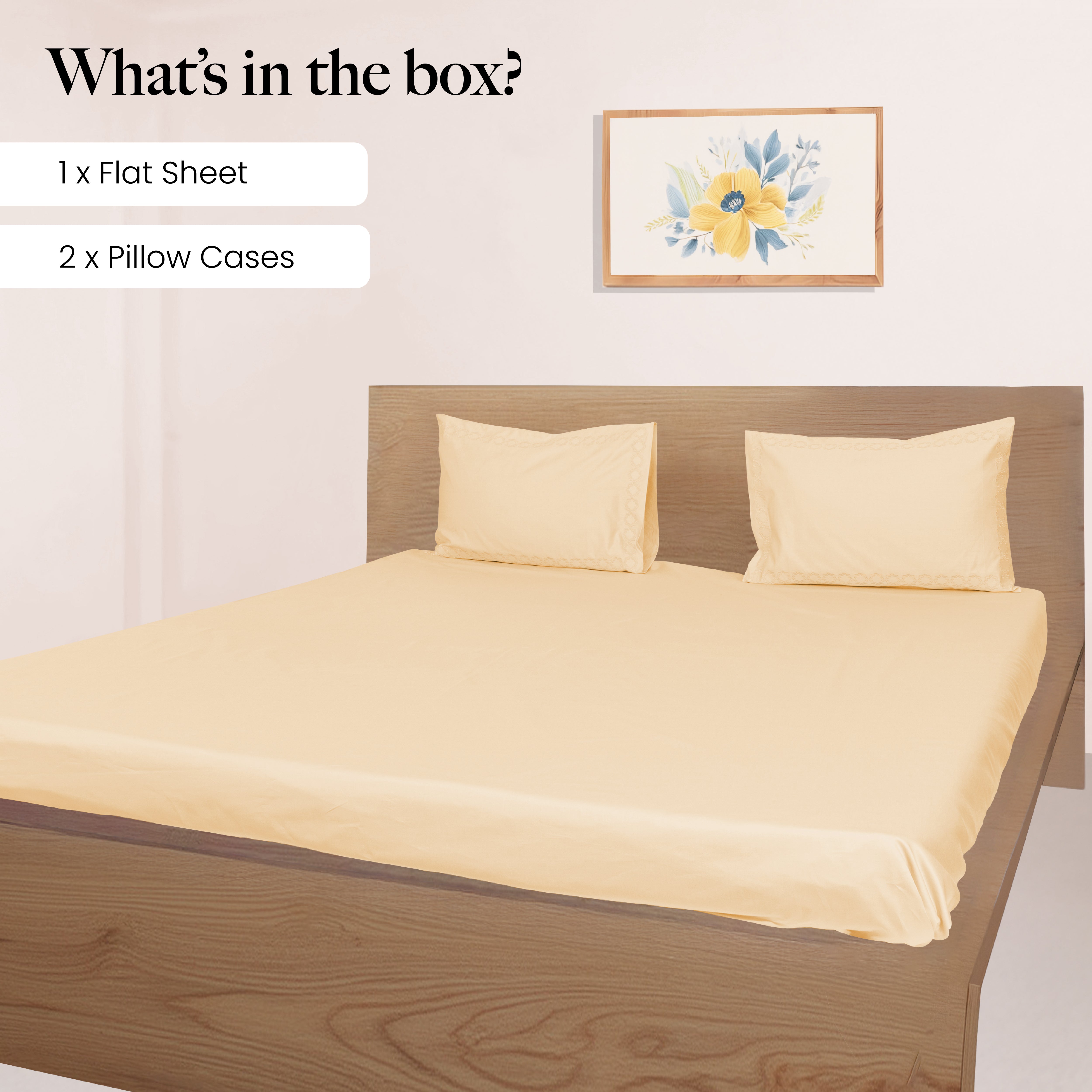 700 TC,Signature Embroidery,100% Cotton,Bedsheet Set & Duvet Cover