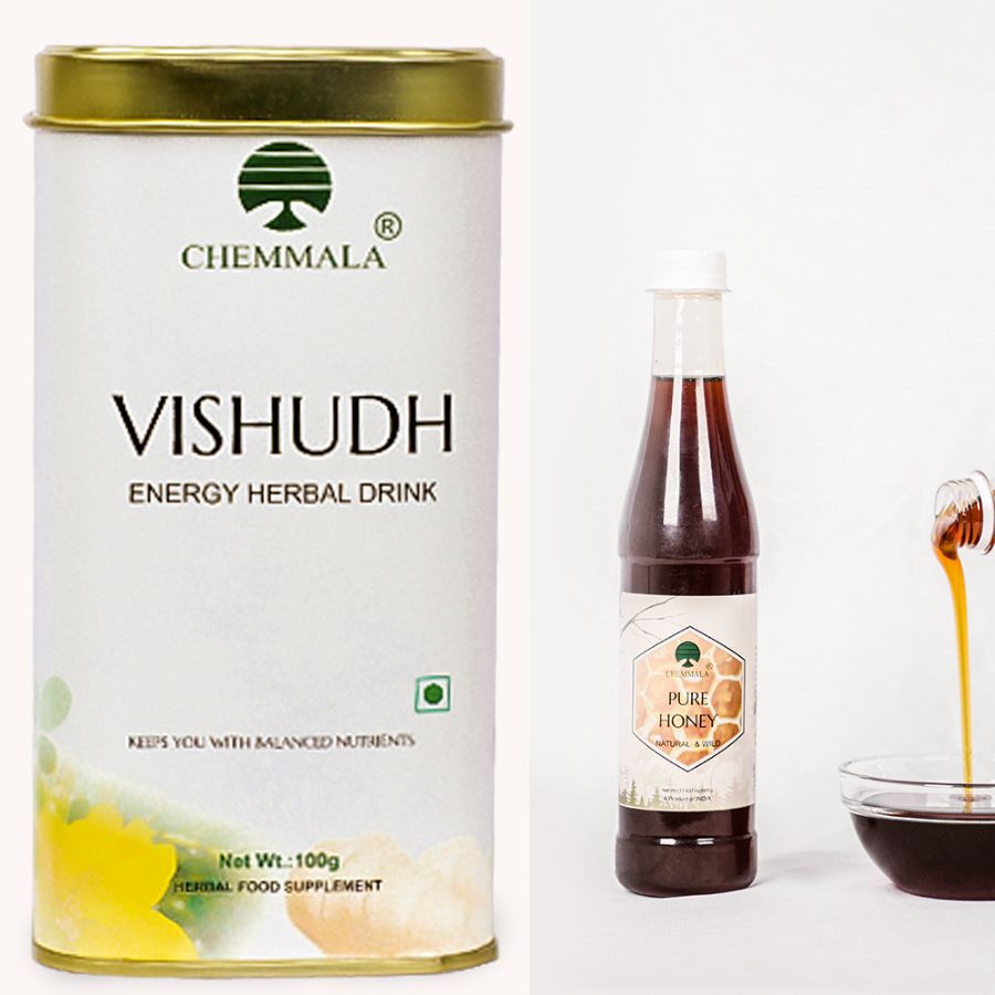 Chemmala Moringa Vishudh Health Drink & Pure Wild Honey