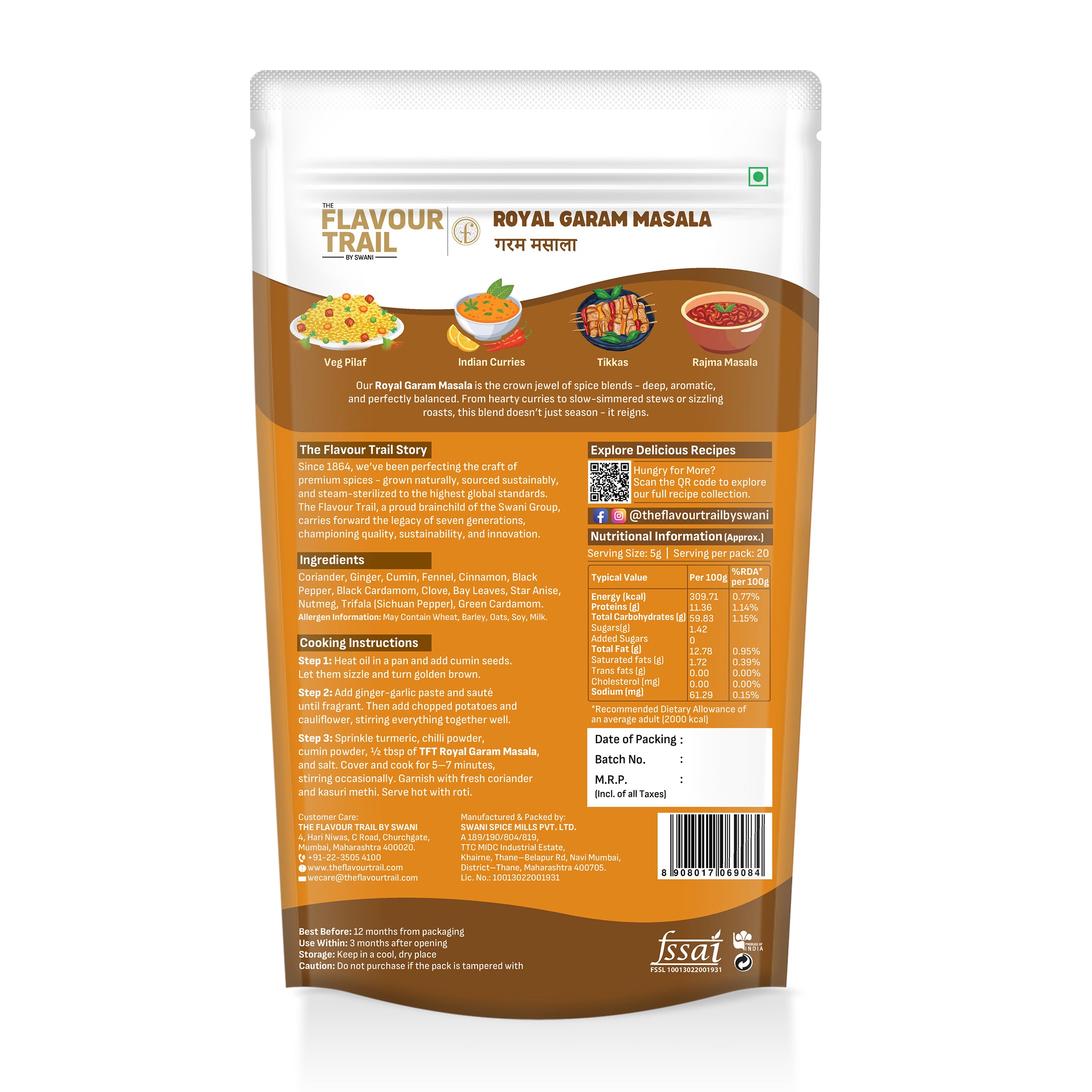 The Flavour Trail pure & natural  Royal Garam Masala