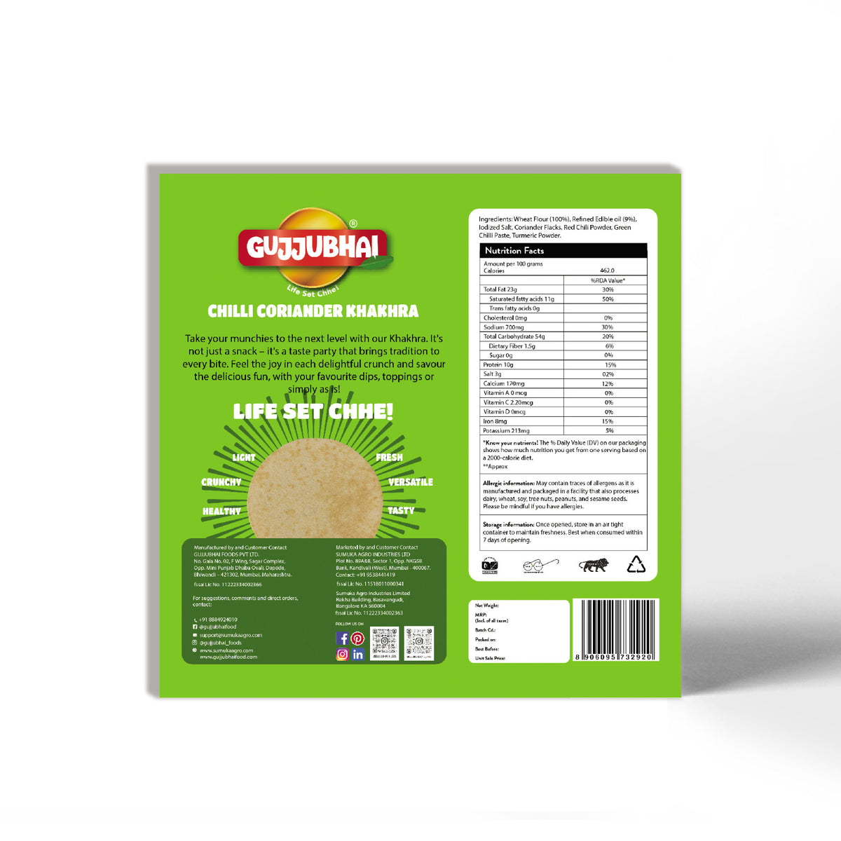 CORIANDER KHAKHRA 180g