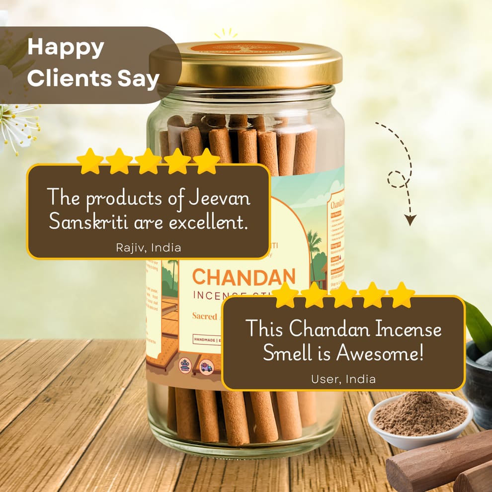 JEEVAN SANSKRITI CHANDAN INCENSE STICK