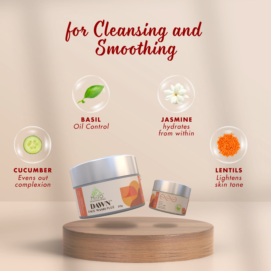 MrilQ Dawn Face Wash Plus | Extreme Dryness and Pigmentation | Glow Enhancing| De-tan | Daily Use | Dull & Dry skin