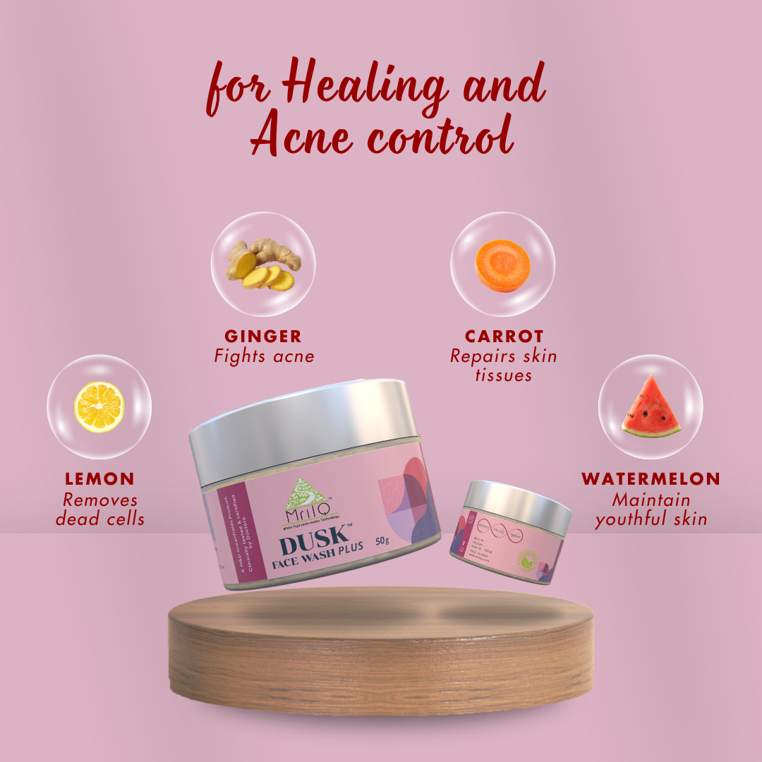 MrilQ Dusk Face Wash Plus | Scars, Marks & Pigmentation | Severe Acne | Oily, Sensitive, Combination Skin