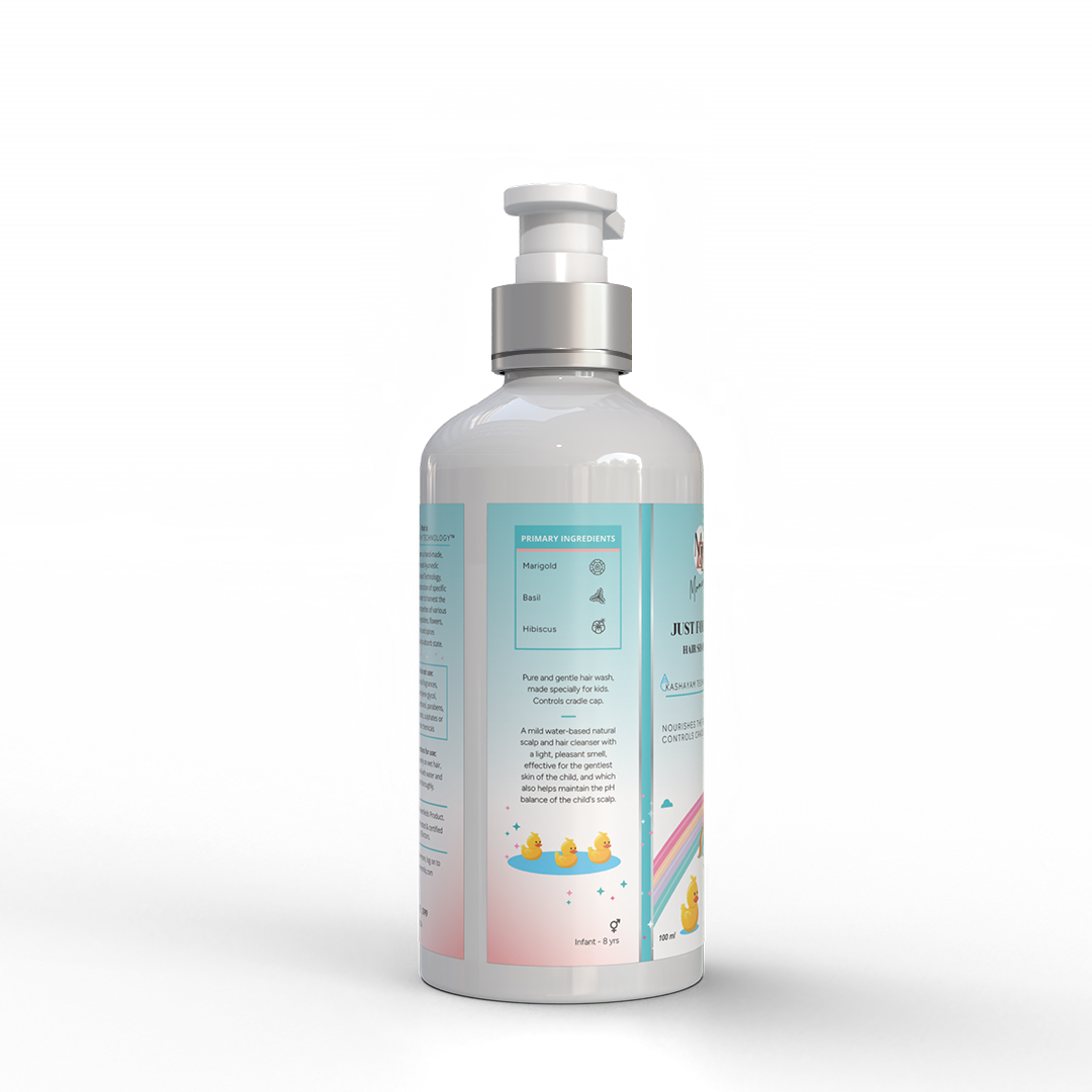 MrilQ Just for Kids | Mild Conditioning Shampoo | Daily Use |No Tears | Heals Itchy Scalp & Cradle Cap | Sulphate, Paraben & SLS Free