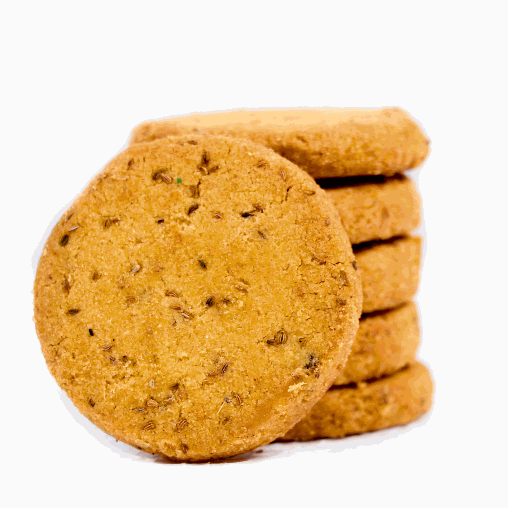 Feedsco Ajwain Millet Cookies 75gm Pack of 5 - Tasty & Healthy Snack with Natural Sweetness - Ajwain (carom seed) Flavour, Best Healthy Cookies for Kids & Adults