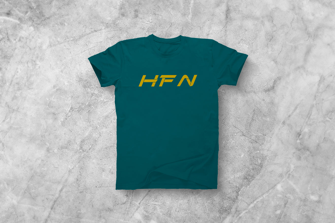 Cobalt Blue HFN Yellow Unisex Tee