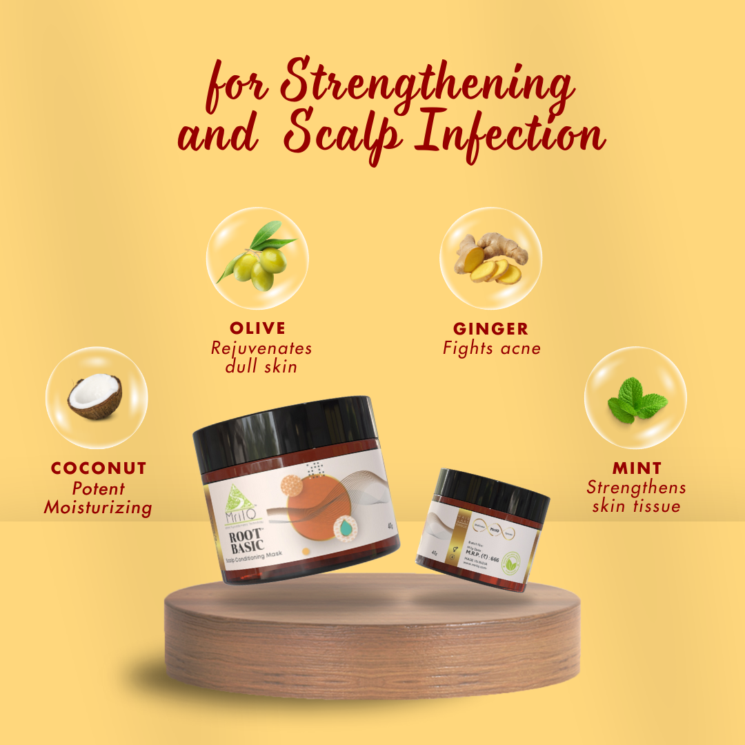 MrilQ Root Basic | Hair Mask | Heals Scalp Infection | Controls Wet Dandruff | Control Hair fall | Nourishes Hair