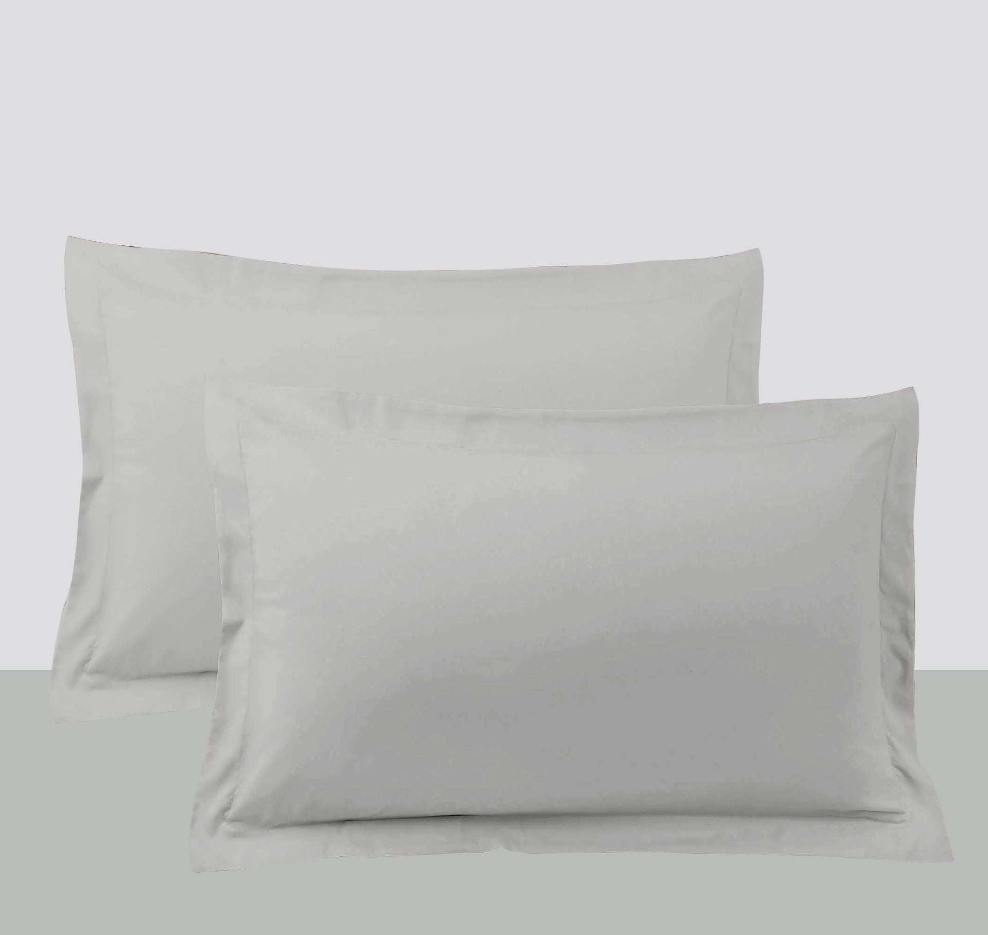 Swaas 100% Pure Cotton Solid Dyed Percale Antartica Bedsheet Set