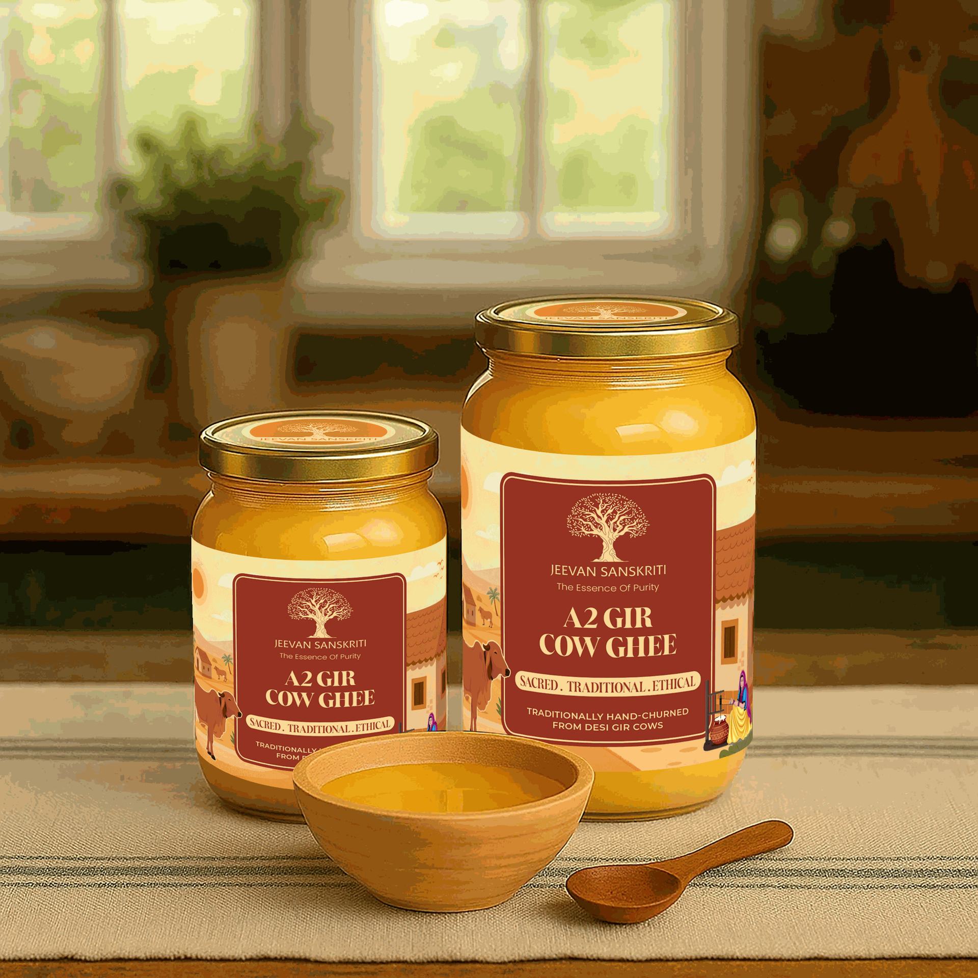 JEEVAN SANSKRITI A2 GIR COW GHEE (1 LITER)