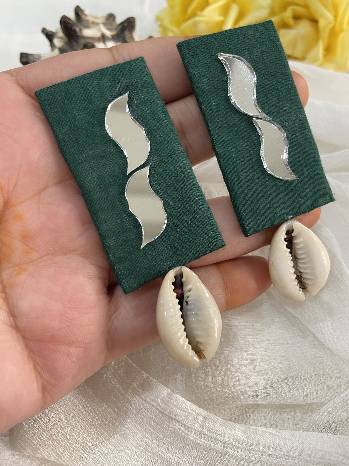 Uma- Mirror Handmade Earrings