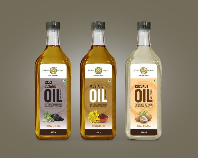 Organics Mantra - Mustard Oil/ Avva nune/ Sarso ke tel - 1 litre