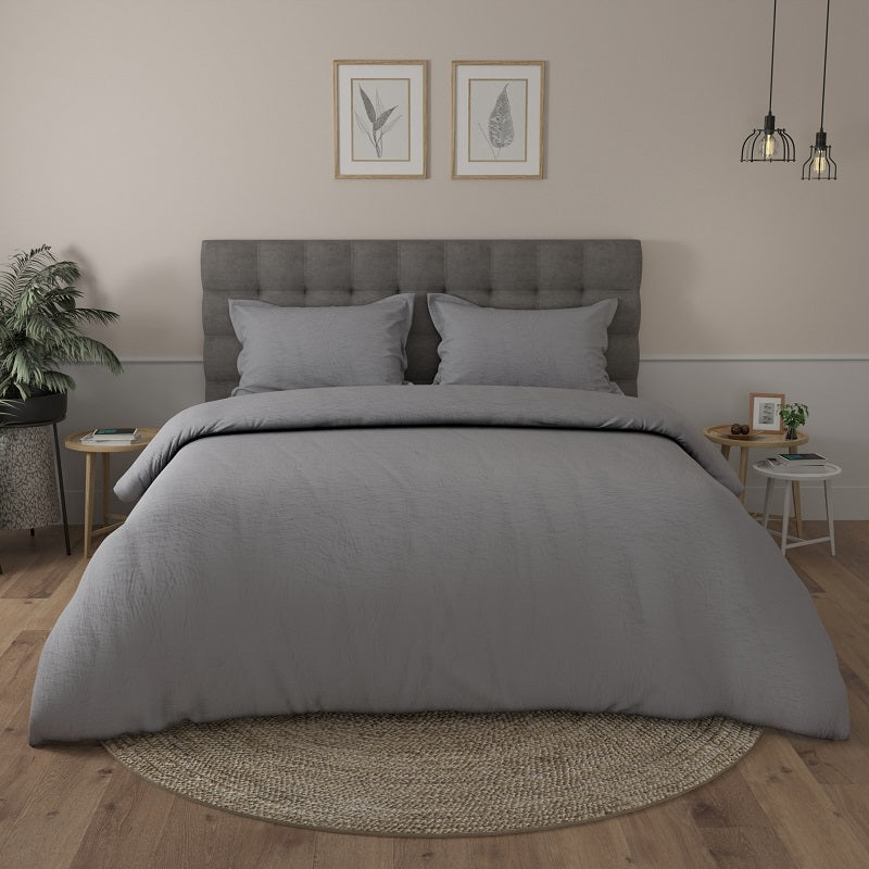 Swaas 100% Pure Bamboo Dyed Grey Bedsheet Set