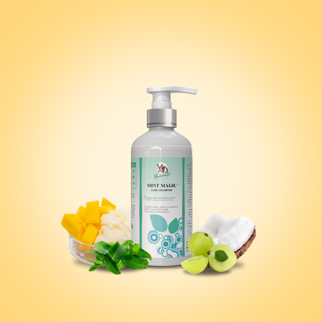MrilQ Mint Magic | Conditioning Shampoo | Dandruff, Oil & Infection Control | Sulphate, Paraben & SLS Free
