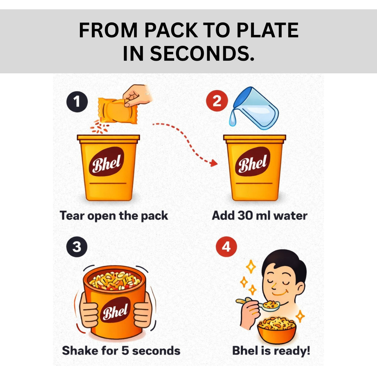 GUJJUBHAI INSTANT SCHEZWAN BHEL 100g