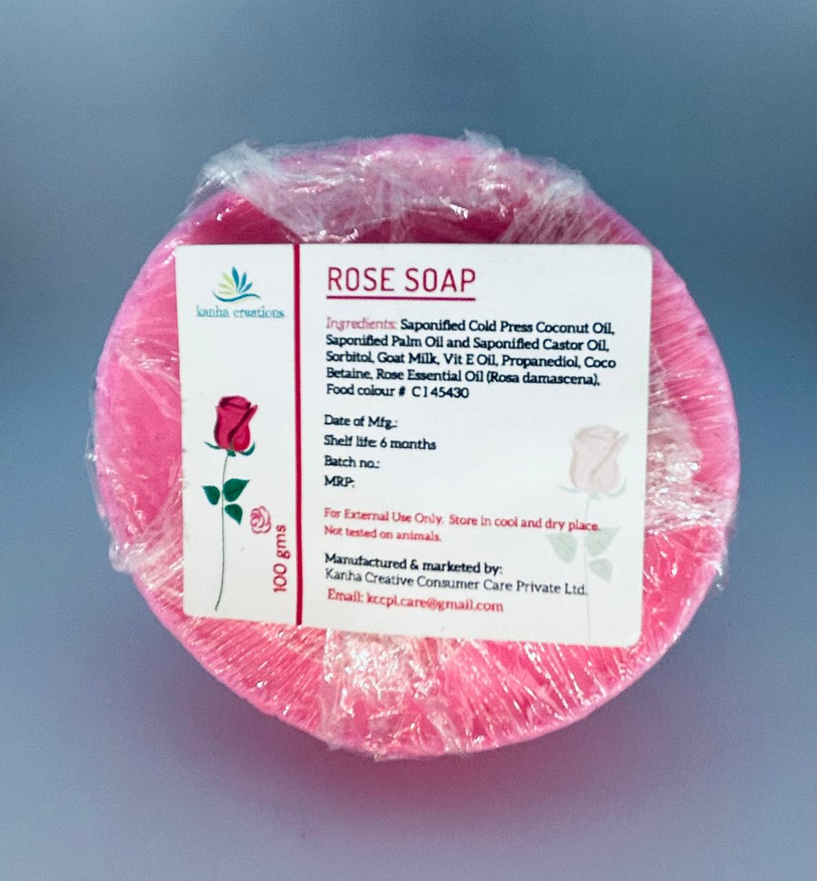 Kanha Creations Handmade Rose Soap