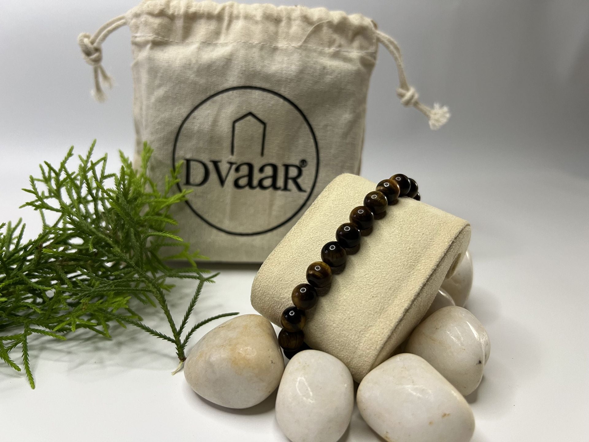 CERTIFIED TIGER EYE CRYSTAL BRACELET- DARK BROWN BLACK COLOUR FROM DVAAR