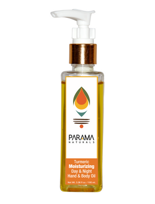 Parama Naturals Turmeric Moisturizing Face & Body Oil, 100ml.