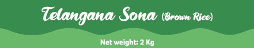 Organics Mantra - BROWN RICE - Telangana Sona Rice - 5 kg