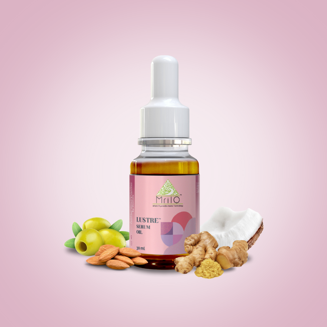 MrilQ Lustre Face Serum Oil | Acne, Pimple & Oil Control | Natural lightweight moisturizer | Daily Use | All skin types