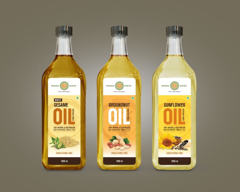 Organic Mantra Wood Pressed Peanut/ Groundnut/ Palli Oil - 1 litre