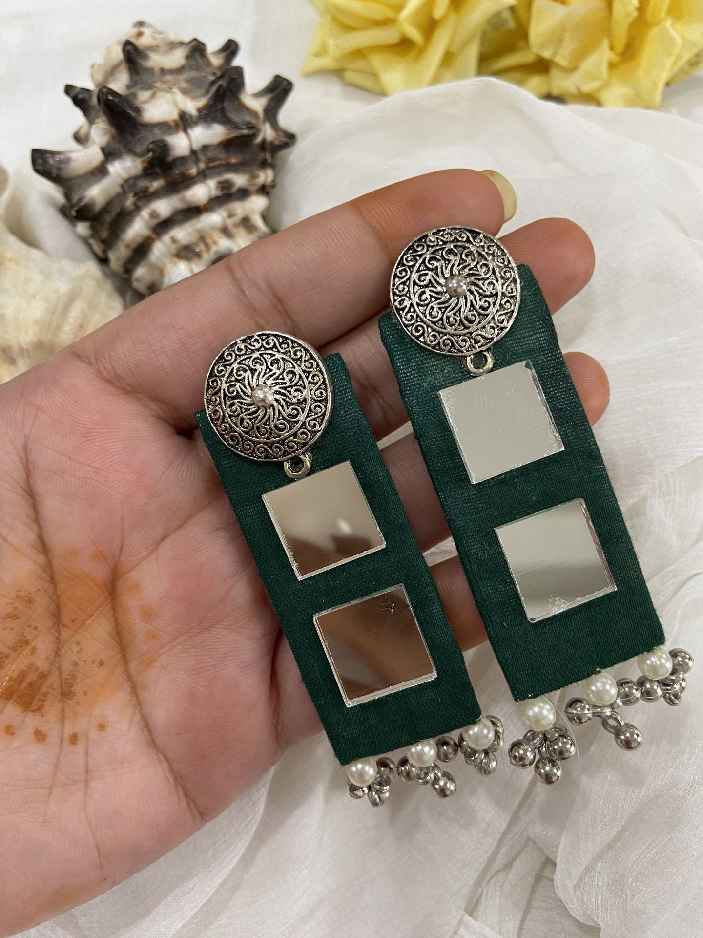 Albali- Mirror Handmade Earrings