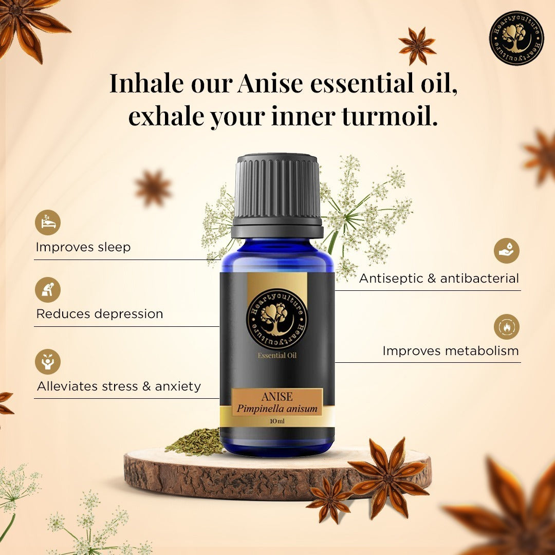 Heartyculture Anise Essential Oil - 10 ml