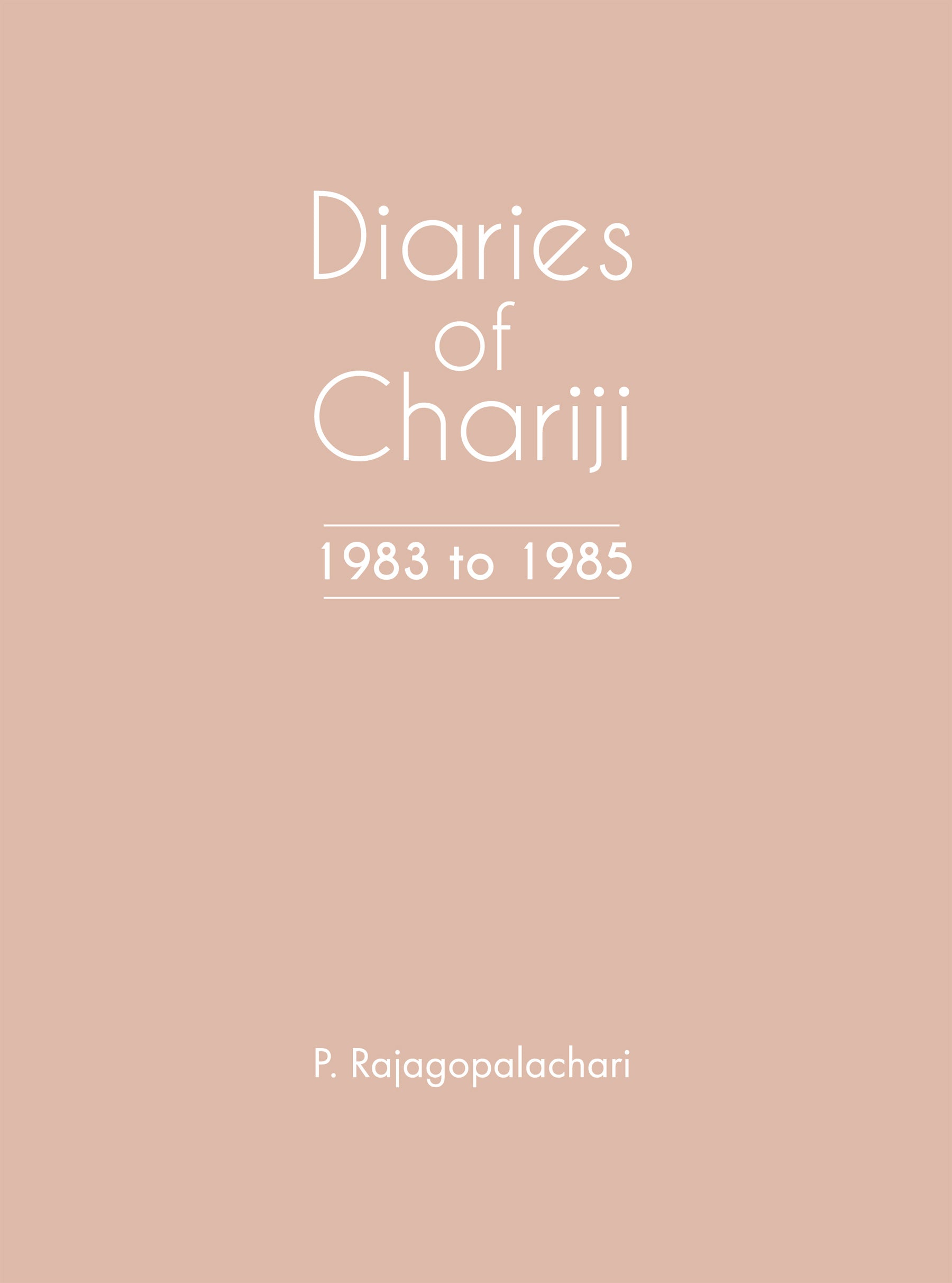 Diaries of Chariji -( English) eBook