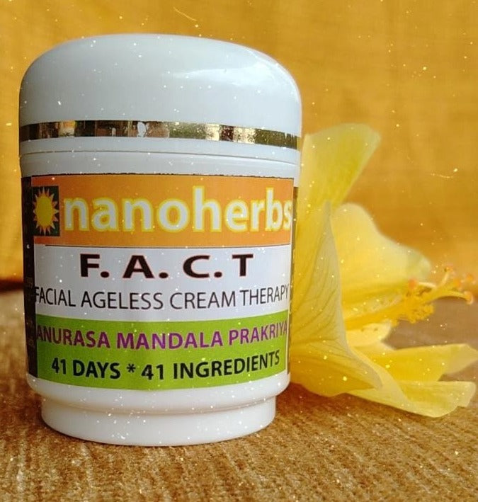 NANOHERBS F.A.C.T ANTI AGEING CREAM(SPECIAL HANDMADE AYURVEDIC CREAM) Set of 3 + 1 FREE