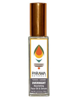 Parama Naturals Lavender-Turmeric Overnight Face Oil & Serum, 30ml