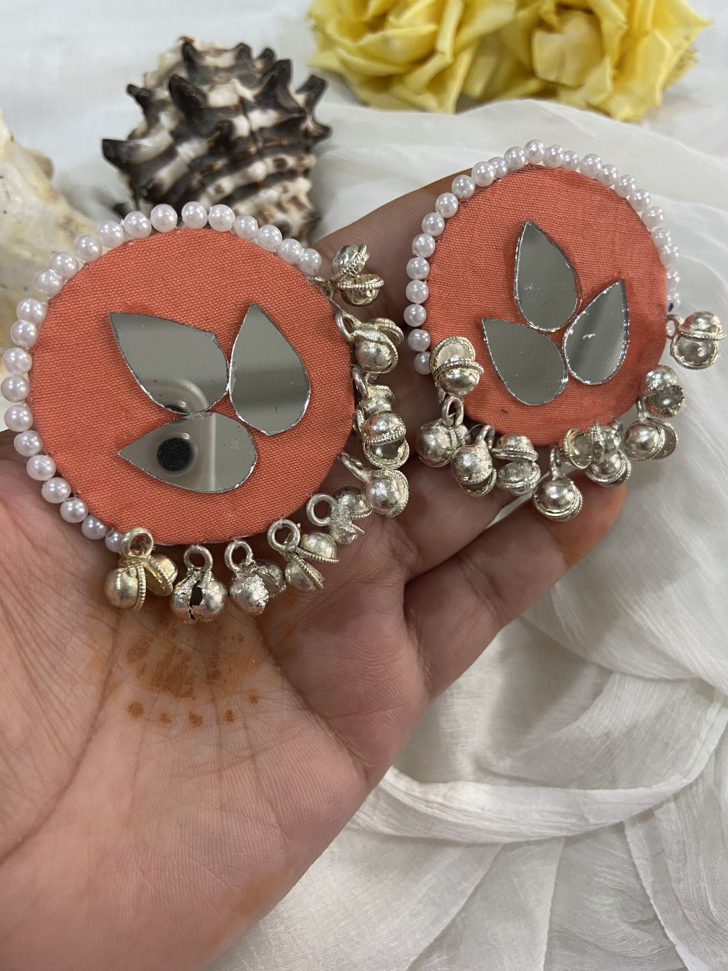 Laadli Handmade- Gauri- Mirror Handmade Earrings