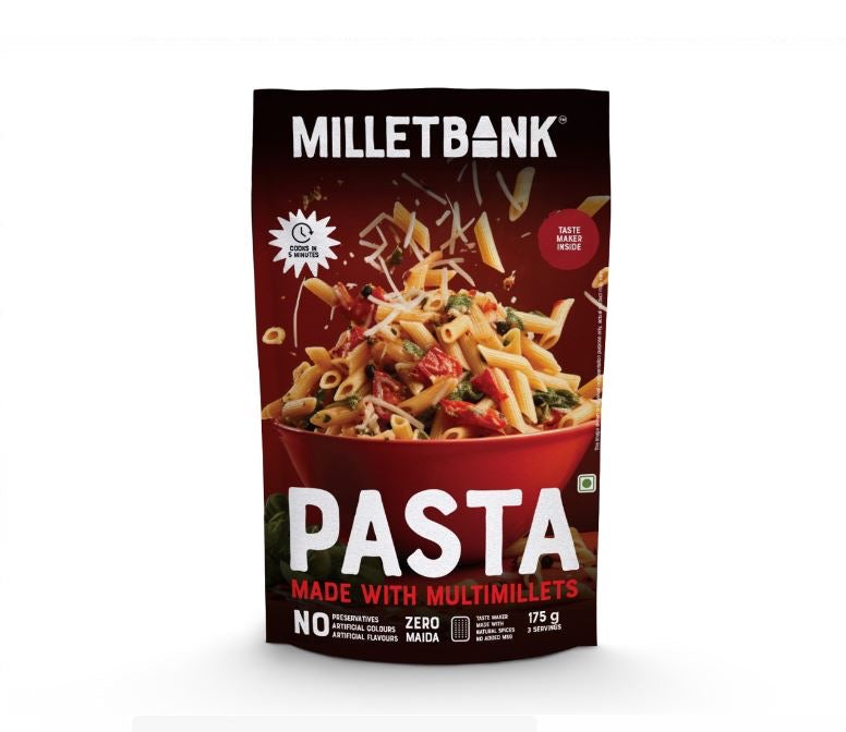 Organics Mantra - Pasta - Made with Multi Millets - 175 GMS