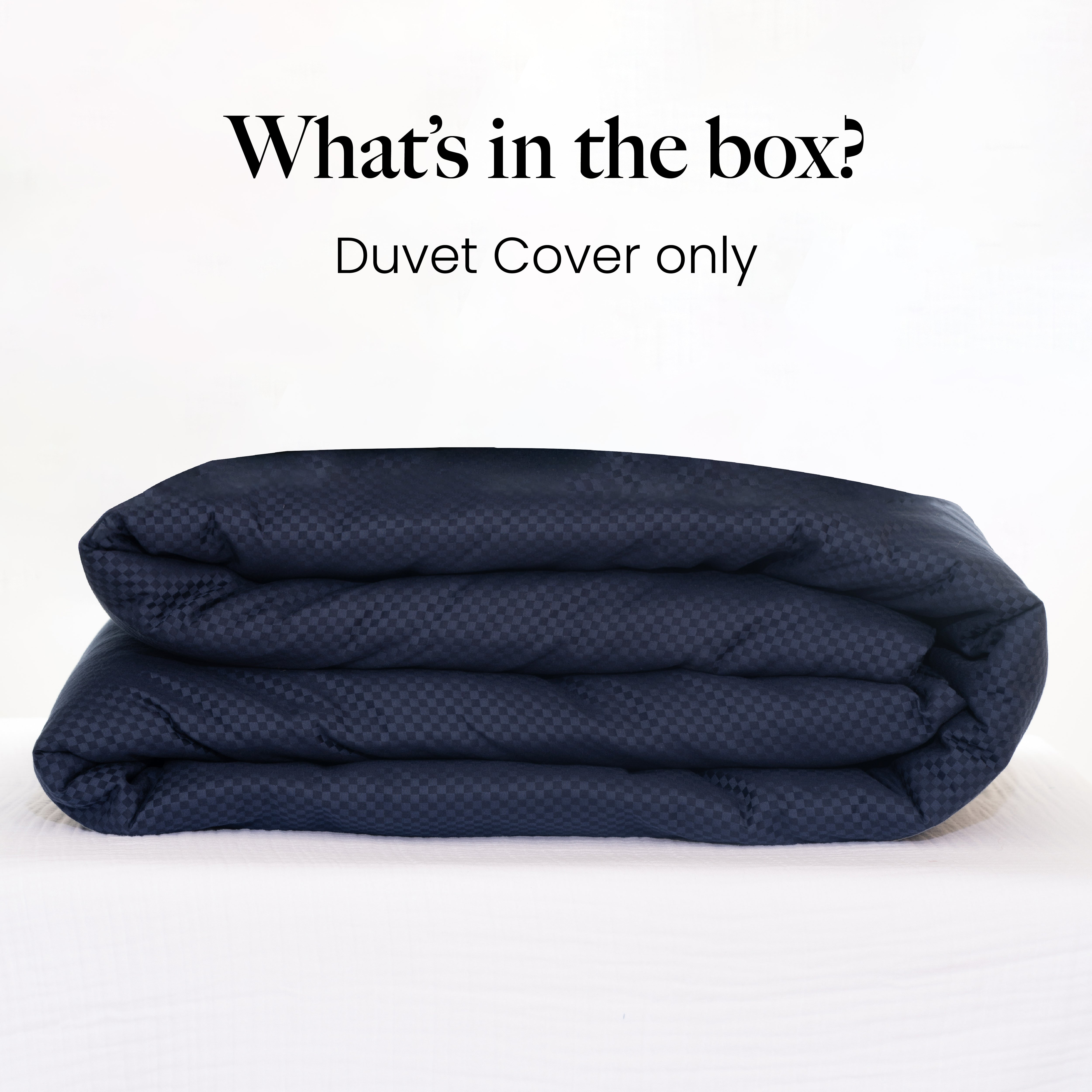 400 TC, 5mm Checks, Vegan Silk Blend Bedsheet Set & Duvet Cover