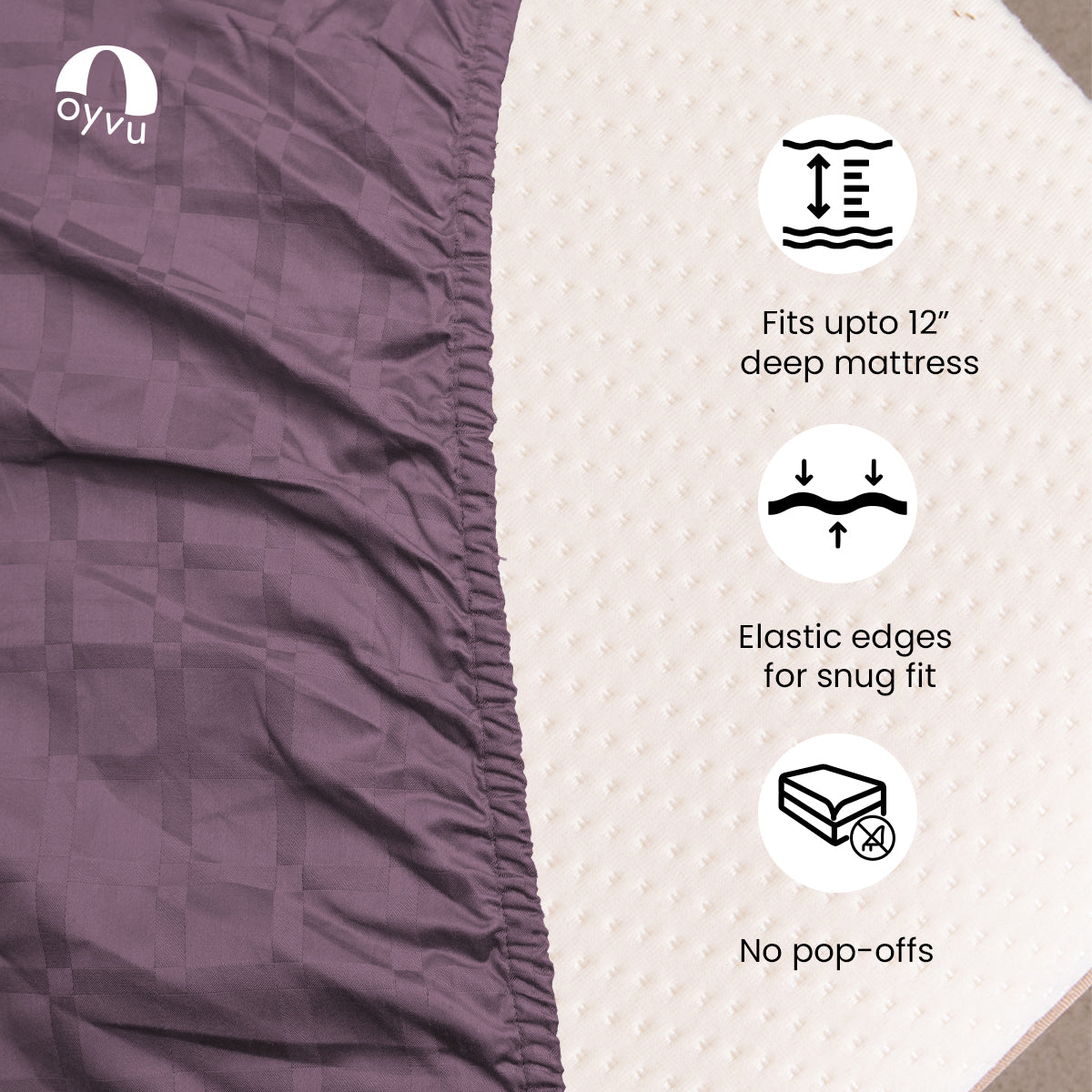 Arctic Dusk, 400TC, Signature Checks Bedsheet Set