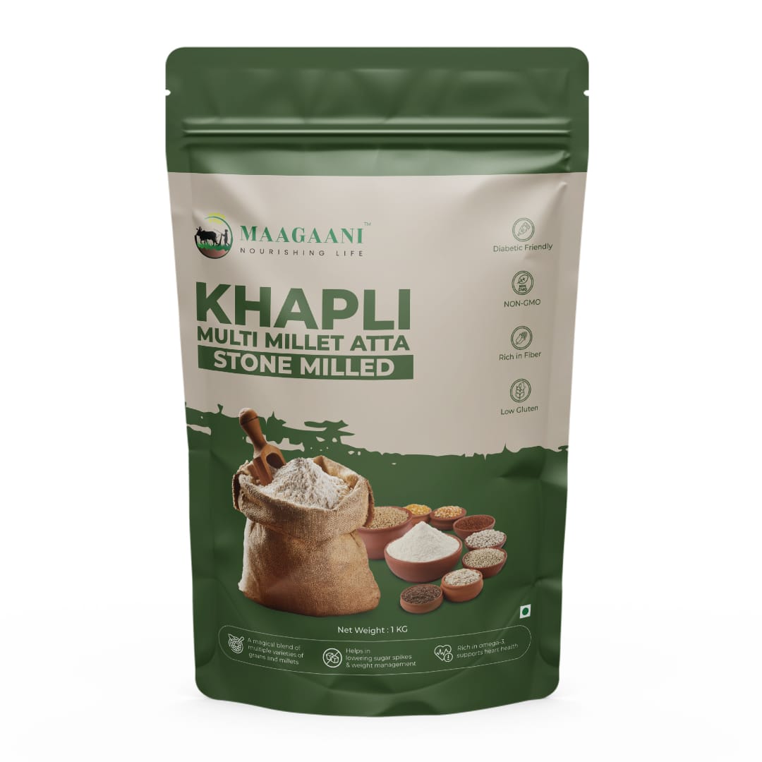 Organics Mantra - Khapli Multi Millet Atta - 1 Kg